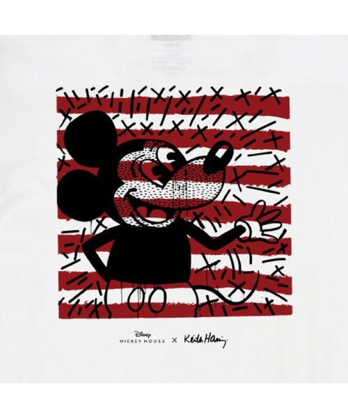 STANCE(スタンス)の「【STANCE / スタンス】MICKEY X HARING / ディズニー キース・ヘリング コラボTシャツ / ユニセックス(Tシャツ/カットソー・メンズ・ホワイト・SMALL/MEDIUM/LARGE/X-LARGE)」の3枚目の写真