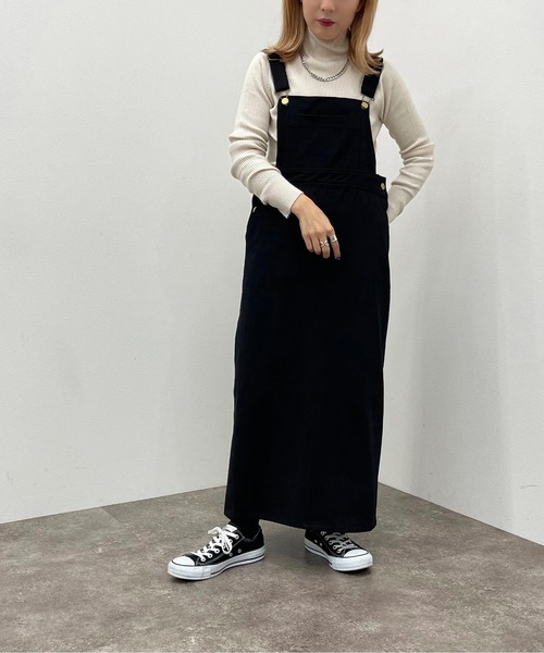 apres jour mignon(アプレジュールミニョン)の「ジャンスカ【ZOZOTOWN限定アイテム】(ワンピース・レディース・ライトベージュ/ブラック・X-LARGE/フリー)」の7枚目の写真