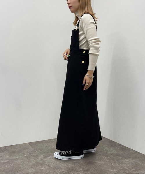 apres jour mignon(アプレジュールミニョン)の「ジャンスカ【ZOZOTOWN限定アイテム】(ワンピース・レディース・ライトベージュ/ブラック・X-LARGE/フリー)」の8枚目の写真