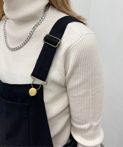 apres jour mignon(アプレジュールミニョン)の「ジャンスカ【ZOZOTOWN限定アイテム】(ワンピース・レディース・ライトベージュ/ブラック・X-LARGE/フリー)」の11枚目の写真