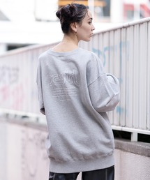 X-girl | 【WEB限定】WORDS LOGO WIDE CREW SWEAT TOP(スウェット)