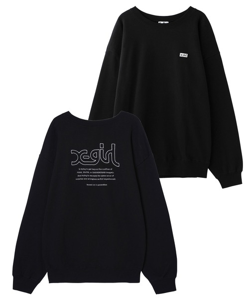 Cph/Glf™ ブラック スウェット X-LARGE 楽天市場】【 X-girl エックスガール 】 X-girl FLAG BIG SWEAT