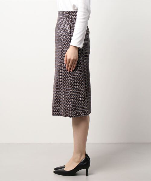 Te chichi（テチチ）の「幾何柄タイトスカート（スカート・レディース・グリーン/ブラウン・SMALL/MEDIUM）」の3枚目の写真