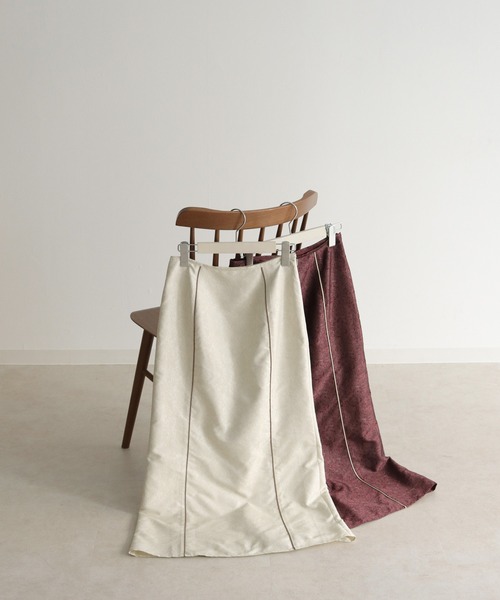 CLEIO(クレイオ)の「【CLEIO】ジャガードパイピングスカート/JACQUARD PIPING SKIRT/943-16623(スカート・レディース・ベージュ/ワインレッド・S/M)」の15枚目の写真