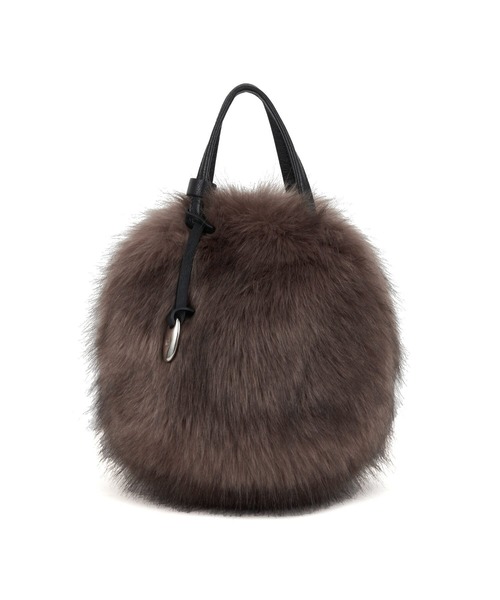 TOFF&LOADSTONE(トフアンドロードストーン)の「フェイクフォックス ボストン(ボストンバッグ・レディース・グレー/アッシュグレー・FREE)」の1枚目の写真