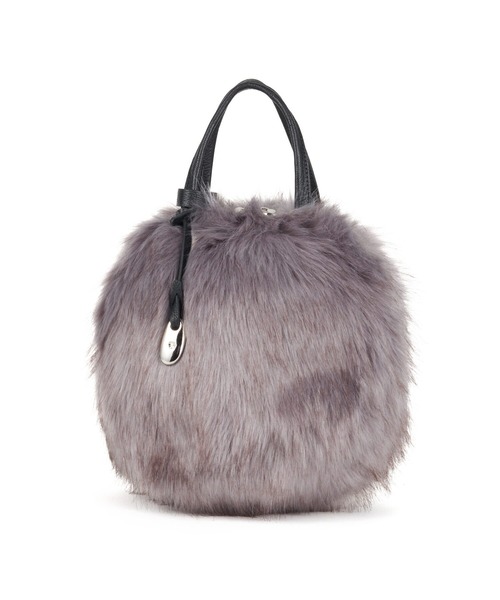 TOFF&LOADSTONE(トフアンドロードストーン)の「フェイクフォックス ボストン(ボストンバッグ・レディース・グレー/アッシュグレー・FREE)」の2枚目の写真