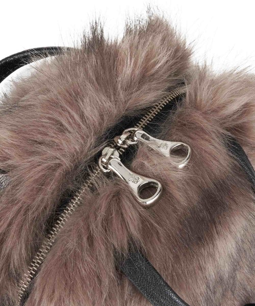 TOFF&LOADSTONE(トフアンドロードストーン)の「フェイクフォックス ボストン(ボストンバッグ・レディース・グレー/アッシュグレー・FREE)」の7枚目の写真