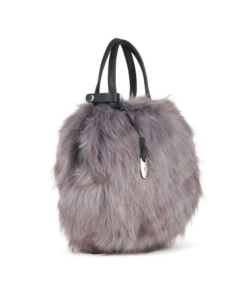 TOFF&LOADSTONE(トフアンドロードストーン)の「フェイクフォックス ボストン(ボストンバッグ・レディース・グレー/アッシュグレー・FREE)」の15枚目の写真