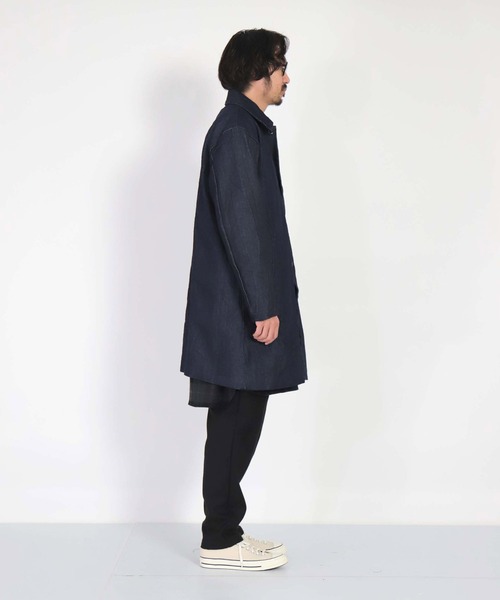 SPELLBOUND（スペルバウンド）の「[SPELLBOUND / スペルバウンド]  12ozハードツイストデニム ワイドコート（ステンカラーコート・メンズ・ワンウォッシュ・2）」の9枚目の写真