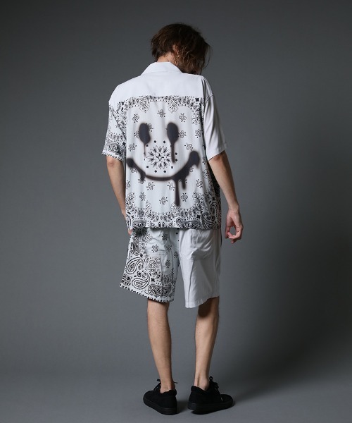 STUD MUFFIN(スタッドマフィン)の「mp9545-バンダナ柄-無地TRサテン バミューダパンツ(その他パンツ・メンズ・ライトグレー/ブラック・2/3)」の16枚目の写真