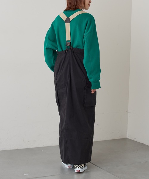 CIAOPANIC TYPY(チャオパニックティピー)の「リメイク風ミリタリースカート(スカート・レディース・チャコールグレー/カーキ/アイボリー・SMALL/MEDIUM)」の19枚目の写真