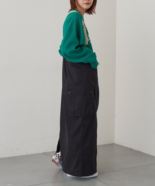 CIAOPANIC TYPY(チャオパニックティピー)の「リメイク風ミリタリースカート(スカート・レディース・チャコールグレー/カーキ/アイボリー・SMALL/MEDIUM)」の20枚目の写真