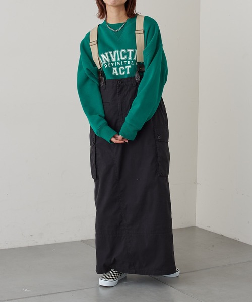 CIAOPANIC TYPY(チャオパニックティピー)の「リメイク風ミリタリースカート(スカート・レディース・チャコールグレー/カーキ/アイボリー・SMALL/MEDIUM)」の15枚目の写真