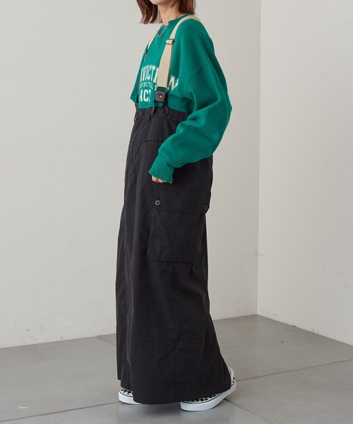 CIAOPANIC TYPY(チャオパニックティピー)の「リメイク風ミリタリースカート(スカート・レディース・チャコールグレー/カーキ/アイボリー・SMALL/MEDIUM)」の16枚目の写真