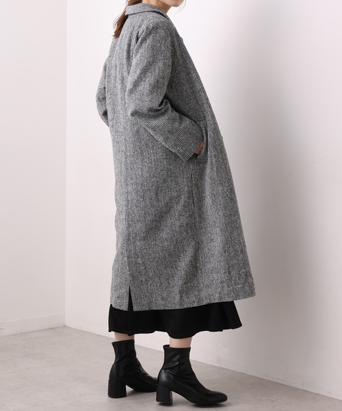 one after another NICE CLAUP（ワンアフターアナザーナイスクラップ）の「コスパ最強　ロングチェスターコート（チェスターコート・レディース・ブラック系その他・SMALL/MEDIUM）」の11枚目の写真