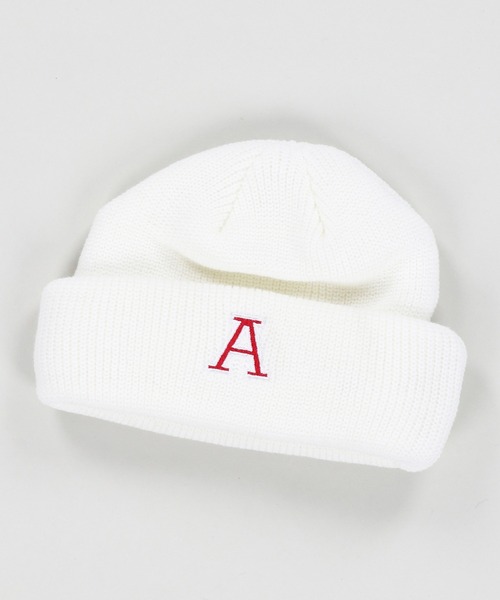 SPINNS（スピンズ）の「アルファベットロゴ刺繍ニット帽（ニットキャップ/ビーニー・メンズ・ブラック/ネイビー/オフホワイト・ONESIZE）」の9枚目の写真