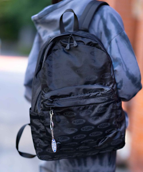 X-girl（エックスガール）の「BASIC OVAL LOGO KEY CHARM（キーホルダー・レディース・レッド/ブルー/ブラック・ONE SIZE）」の4枚目の写真