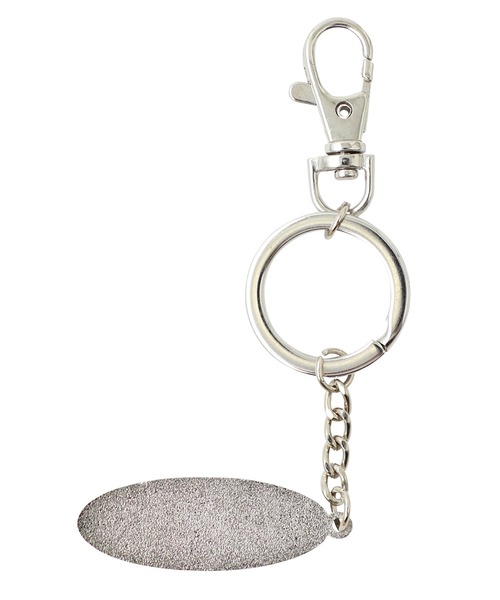 X-girl（エックスガール）の「BASIC OVAL LOGO KEY CHARM（キーホルダー・レディース・レッド/ブルー/ブラック・ONE SIZE）」の6枚目の写真