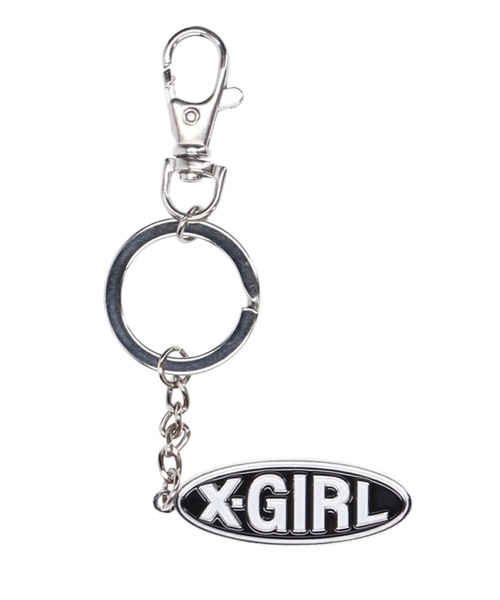 X-girl（エックスガール）の「BASIC OVAL LOGO KEY CHARM（キーホルダー・レディース・レッド/ブルー/ブラック・ONE SIZE）」の11枚目の写真