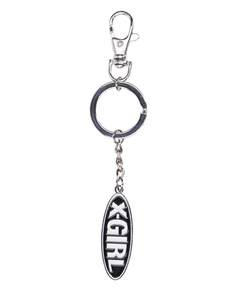 X-girl（エックスガール）の「BASIC OVAL LOGO KEY CHARM（キーホルダー・レディース・レッド/ブルー/ブラック・ONE SIZE）」の12枚目の写真