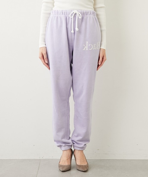 Whim Gazette（ウィムガゼット）の「【StandAlone】ロゴスウェットパンツ（スウェットパンツ・レディース・バイオレット・2）」の6枚目の写真