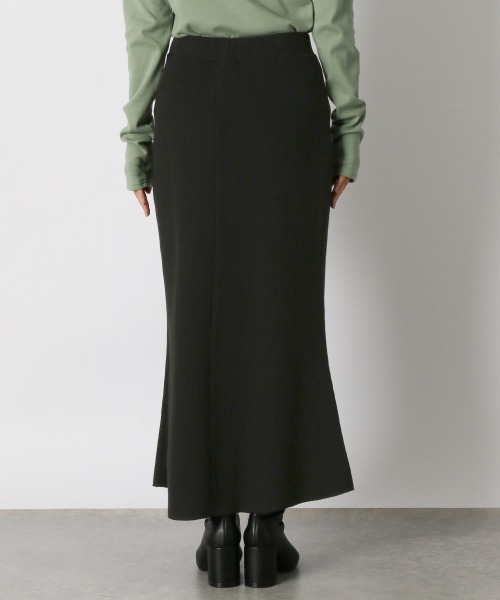 LOWRYS FARM（ローリーズファーム）の「リブカットマーメイドスカート　259259（スカート・レディース・アイボリー/ブラック/ダークブラウン/グリーン・FREE）」の16枚目の写真