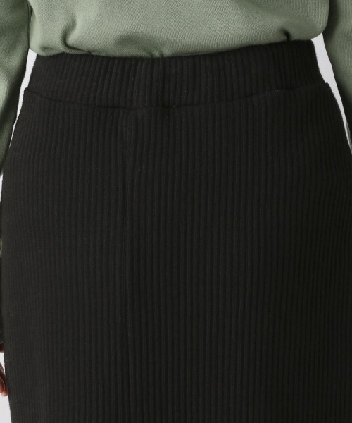 LOWRYS FARM（ローリーズファーム）の「リブカットマーメイドスカート　259259（スカート・レディース・アイボリー/ブラック/ダークブラウン/グリーン・FREE）」の6枚目の写真