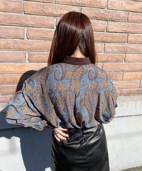 nemne store(ネンネストア)の「アソート配色柄シャツ(シャツ/ブラウス・レディース・ブラック系その他/アイボリー系/ネイビー系・フリー)」の11枚目の写真