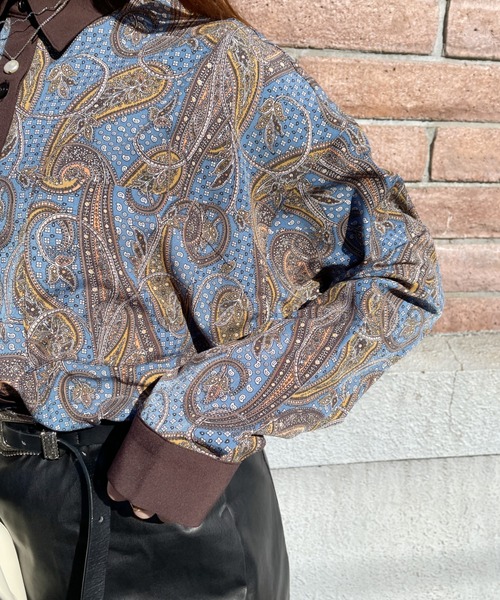 nemne store(ネンネストア)の「アソート配色柄シャツ(シャツ/ブラウス・レディース・ブラック系その他/アイボリー系/ネイビー系・フリー)」の12枚目の写真