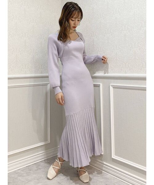 dazzlin（ダズリン）の「ボレロデザインマーメイドニットワンピース（ワンピース・レディース・ブラック/ブラウン/ラベンダー・FREE）」の10枚目の写真