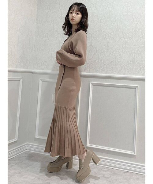 dazzlin（ダズリン）の「ボレロデザインマーメイドニットワンピース