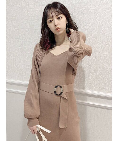 dazzlin（ダズリン）の「ボレロデザインマーメイドニットワンピース（ワンピース・レディース・ブラック/ブラウン/ラベンダー・FREE）」の13枚目の写真