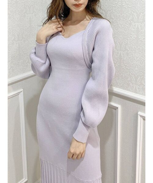 dazzlin（ダズリン）の「ボレロデザインマーメイドニットワンピース（ワンピース・レディース・ブラック/ブラウン/ラベンダー・FREE）」の18枚目の写真