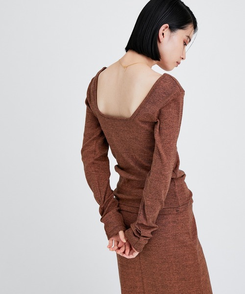 MILLER(ミラー)の「【Miller for ADAM ET ROPE'】別注Cup付Long Sleeve Tee(Tシャツ/カットソー・レディース・ブラック/オレンジ/グリーン・FREE)」の1枚目の写真