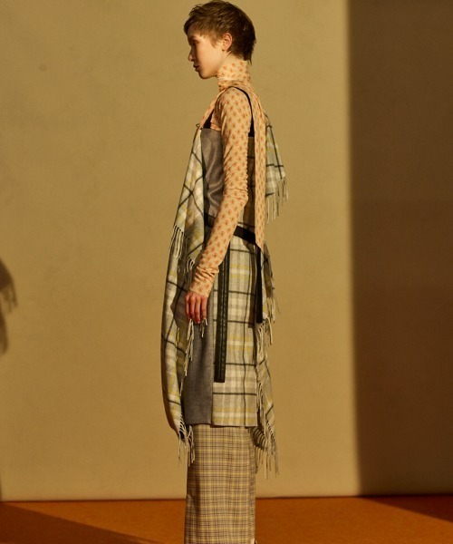iRENE（アイレネ）の「Fringe Scarf Dress（ワンピース・レディース・レッド/マルチ・36）」の7枚目の写真