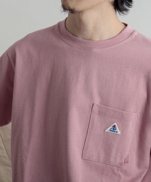 GEVACO（ゲバコ）の「【GEVACO/ゲバコ】オープンエンド度詰め天竺 半袖ポケット付きTシャツ（Tシャツ/カットソー・メンズ・ホワイト/ベージュ/ネイビー/サックスブルー/ピンク・SMALL/MEDIUM/LARGE）」の11枚目の写真