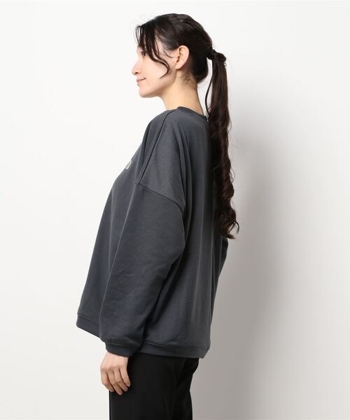 Samansa Mos2 blue（サマンサモスモスブルー）の「裏毛ロゴスウェット