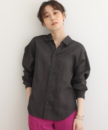 INDIVI | ◆【麻100%/洗える/UVケア/接触冷感】ベーシックリネンシャツ(シャツ/ブラウス)