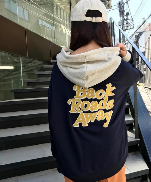 INGNI(イング)の「配色刺繍ロゴパーカー(Tシャツ/カットソー・レディース・グリーン/オフホワイト/ネイビー/オートミール・M)」の11枚目の写真