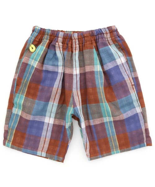 BREEZE（ブリーズ）の「WEB限定 シェフショーツ（その他パンツ・キッズ・インディゴブルー/チャコール/チェック/キャメル/ブラック/ストライプ/キナリ/カモフラージュ/ベージュ・100/80/130/90/140/110/120）」の9枚目の写真