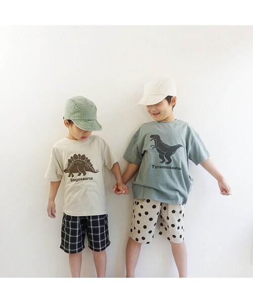 BREEZE（ブリーズ）の「WEB限定 シェフショーツ（その他パンツ・キッズ・インディゴブルー/チャコール/チェック/キャメル/ブラック/ストライプ/キナリ/カモフラージュ/ベージュ・100/80/130/90/140/110/120）」の10枚目の写真