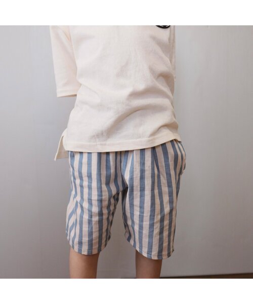 BREEZE（ブリーズ）の「WEB限定 シェフショーツ（その他パンツ・キッズ・インディゴブルー/チャコール/チェック/キャメル/ブラック/ストライプ/キナリ/カモフラージュ/ベージュ・100/80/130/90/140/110/120）」の15枚目の写真