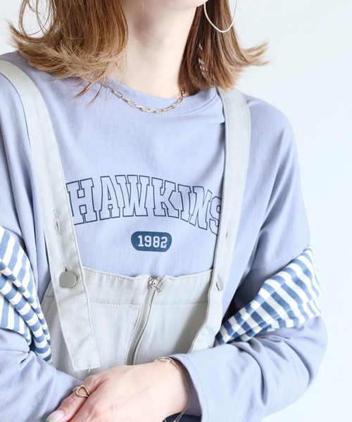 reca(レカ)の「アーチロゴプリントTシャツ(Tシャツ/カットソー・レディース・グレー/ピンク/ブルー/クリーム・FREE)」の7枚目の写真