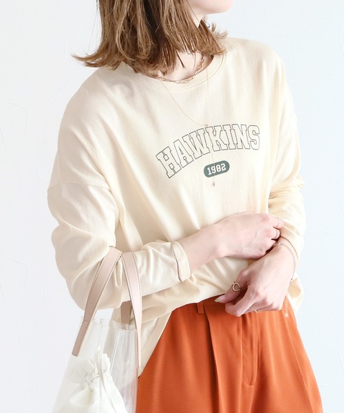 reca(レカ)の「アーチロゴプリントTシャツ(Tシャツ/カットソー・レディース・グレー/ピンク/ブルー/クリーム・FREE)」の11枚目の写真