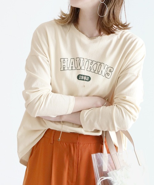 reca(レカ)の「アーチロゴプリントTシャツ(Tシャツ/カットソー・レディース・グレー/ピンク/ブルー/クリーム・FREE)」の12枚目の写真