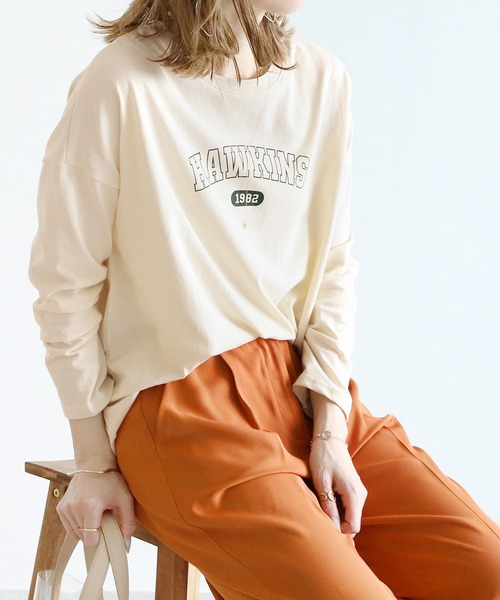 reca(レカ)の「アーチロゴプリントTシャツ(Tシャツ/カットソー・レディース・グレー/ピンク/ブルー/クリーム・FREE)」の14枚目の写真