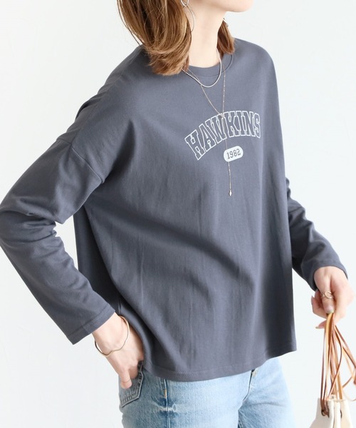 reca(レカ)の「アーチロゴプリントTシャツ(Tシャツ/カットソー・レディース・グレー/ピンク/ブルー/クリーム・FREE)」の17枚目の写真