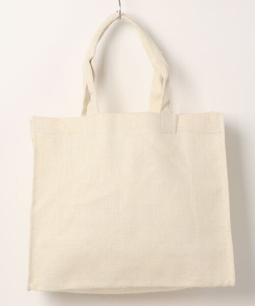 coca（coca）（コカ）の「ロゴプリントジュートバッグバッグ（トートバッグ・レディース・アイボリー・ONE SIZE）」の11枚目の写真