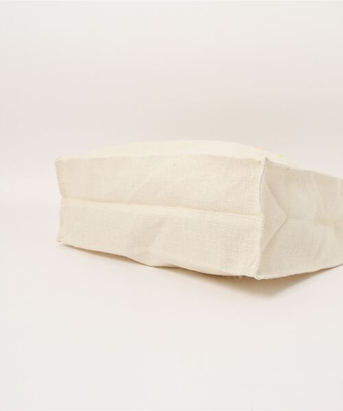 coca（coca）（コカ）の「ロゴプリントジュートバッグバッグ（トートバッグ・レディース・アイボリー・ONE SIZE）」の12枚目の写真