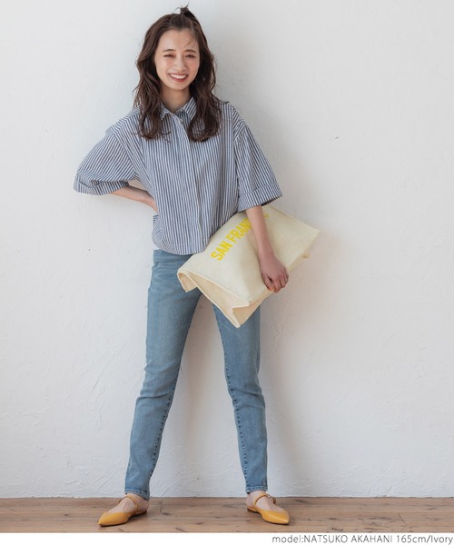 coca（coca）（コカ）の「ロゴプリントジュートバッグバッグ（トートバッグ・レディース・アイボリー・ONE SIZE）」の5枚目の写真